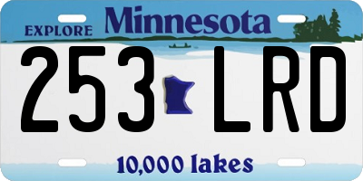 MN license plate 253LRD