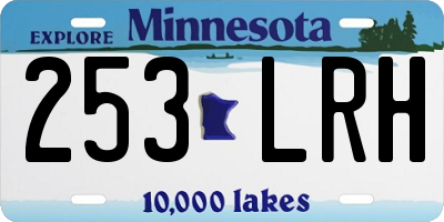 MN license plate 253LRH
