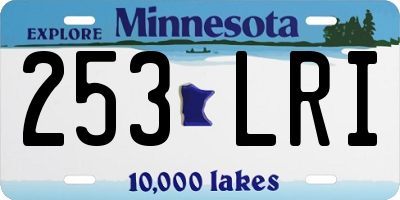 MN license plate 253LRI
