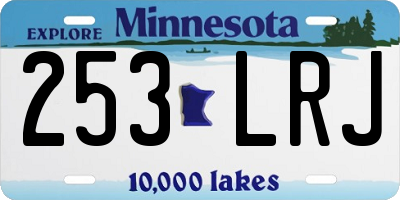 MN license plate 253LRJ