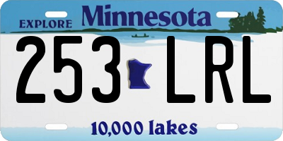 MN license plate 253LRL
