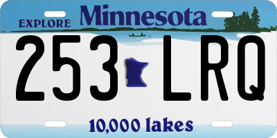 MN license plate 253LRQ