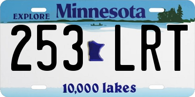 MN license plate 253LRT