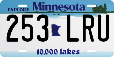 MN license plate 253LRU