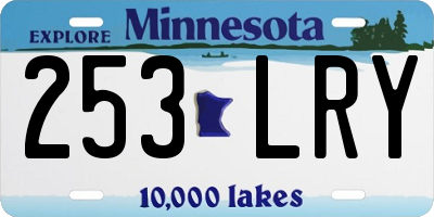 MN license plate 253LRY