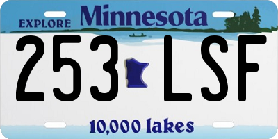 MN license plate 253LSF