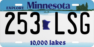 MN license plate 253LSG
