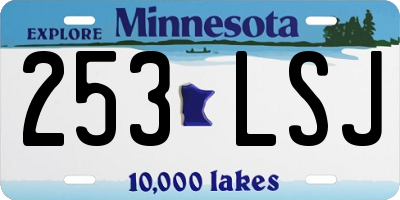 MN license plate 253LSJ