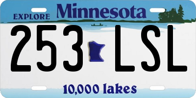 MN license plate 253LSL