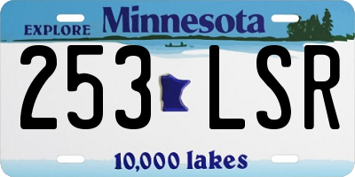 MN license plate 253LSR