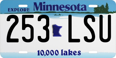 MN license plate 253LSU