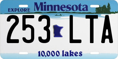 MN license plate 253LTA