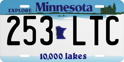 MN license plate 253LTC