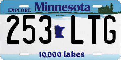 MN license plate 253LTG