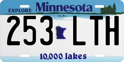 MN license plate 253LTH
