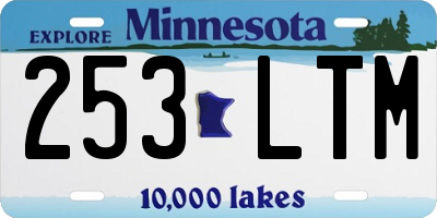 MN license plate 253LTM