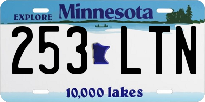 MN license plate 253LTN