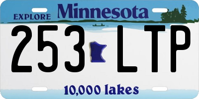 MN license plate 253LTP
