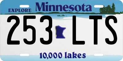 MN license plate 253LTS