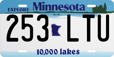 MN license plate 253LTU