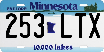 MN license plate 253LTX