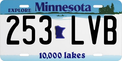 MN license plate 253LVB