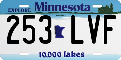 MN license plate 253LVF