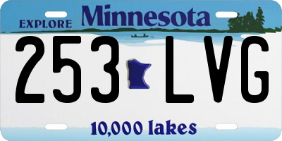 MN license plate 253LVG