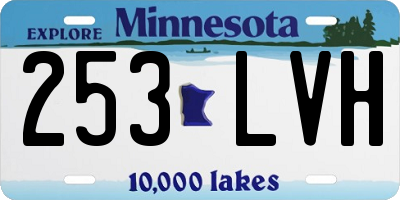 MN license plate 253LVH