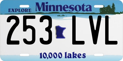 MN license plate 253LVL