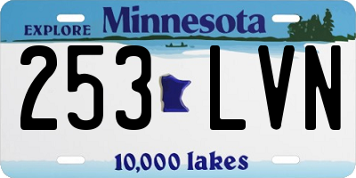 MN license plate 253LVN
