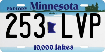 MN license plate 253LVP