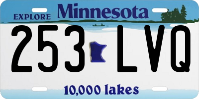 MN license plate 253LVQ