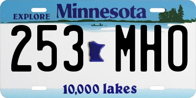 MN license plate 253MHO