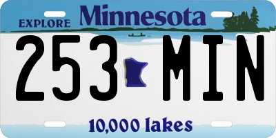 MN license plate 253MIN