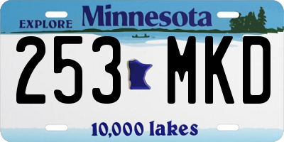 MN license plate 253MKD