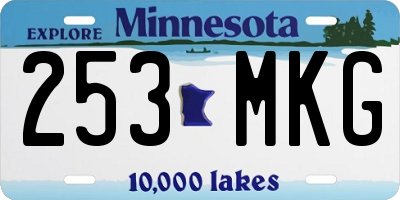 MN license plate 253MKG