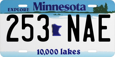 MN license plate 253NAE
