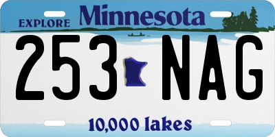 MN license plate 253NAG