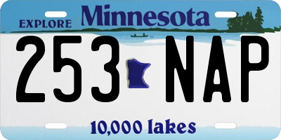 MN license plate 253NAP
