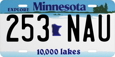 MN license plate 253NAU