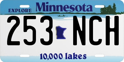 MN license plate 253NCH
