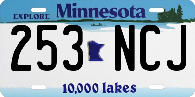 MN license plate 253NCJ