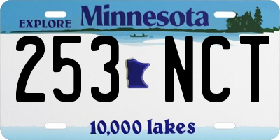 MN license plate 253NCT