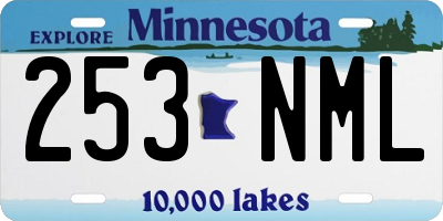 MN license plate 253NML
