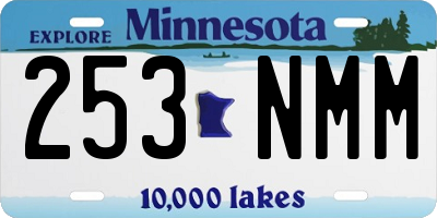 MN license plate 253NMM
