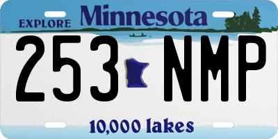 MN license plate 253NMP