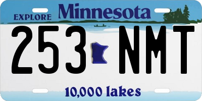 MN license plate 253NMT
