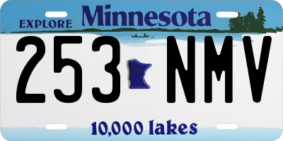 MN license plate 253NMV
