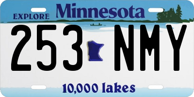 MN license plate 253NMY